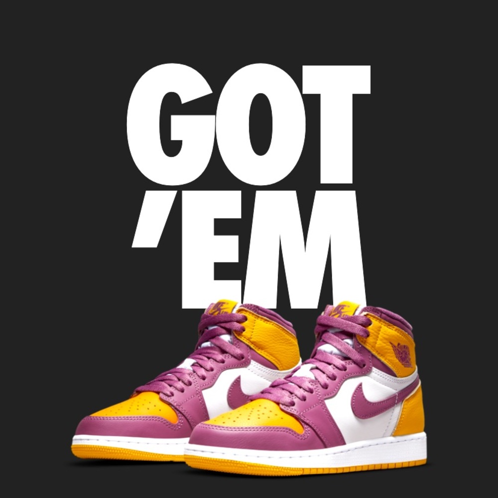 Air Jordan 1 Retro High OG GS 'Brotherhood’. Brand new size 5Y. Authentic
